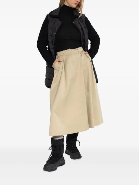 Moncler double-breasted panelled coat - Black