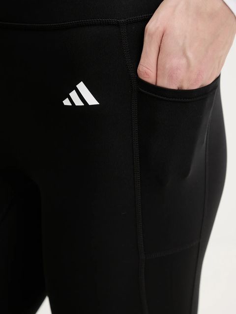 adidas Performance legginsy sportowe damskie kolor czarny gładkie JY4815