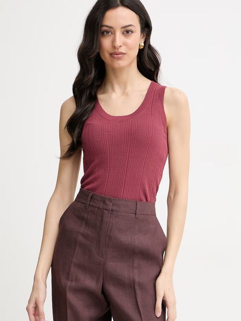 Weekend Max Mara top damski z wiskozą COSE - zdjęcie produktu nr 1