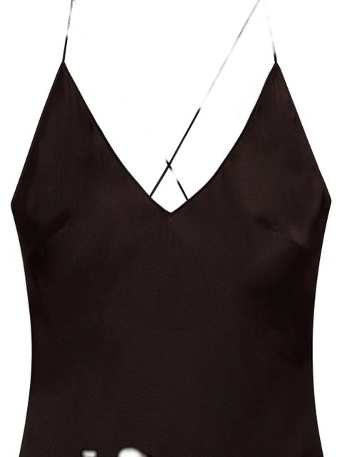 ANINE BING Laurel criss-cross maxi dress - Brown