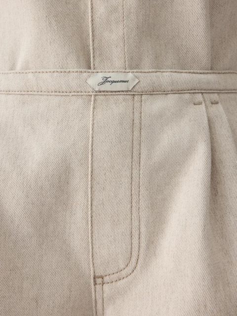 Jacquemus Amelo de-Nîmes denim shorts - Neutrals