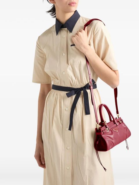 Prada mini Bonnie leather tote bag - Red - zdjęcie produktu nr 2