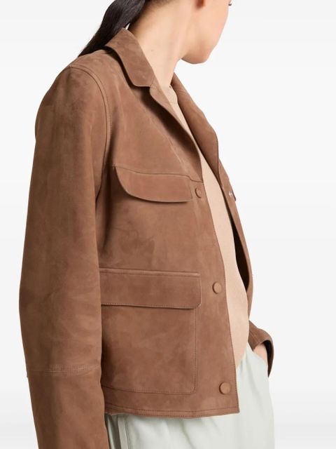 Yves Salomon suede jacket - Brown
