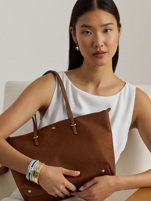 Lauren Ralph Lauren torebka kolor brązowy 431916737