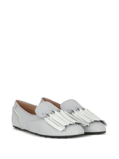 Tod's tassel leather loafers - Grey - zdjęcie produktu nr 2