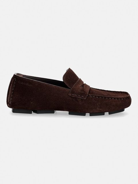 Calvin Klein mokasyny zamszowe SQUARE DRIVER SUEDE - zdjęcie produktu nr 1