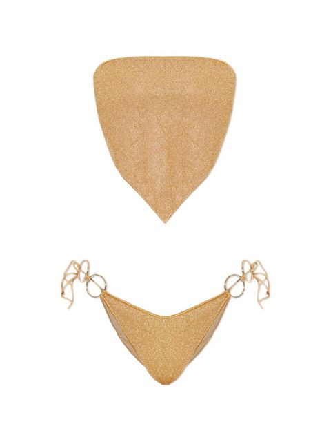 Oséree ring-detail bikini - Gold - zdjęcie produktu nr 1