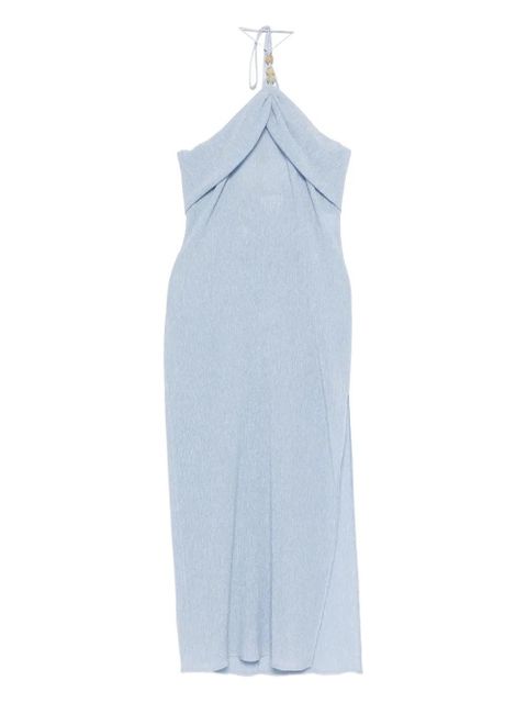 Magda Butrym halterneck draped midi dress - Blue - zdjęcie produktu nr 1