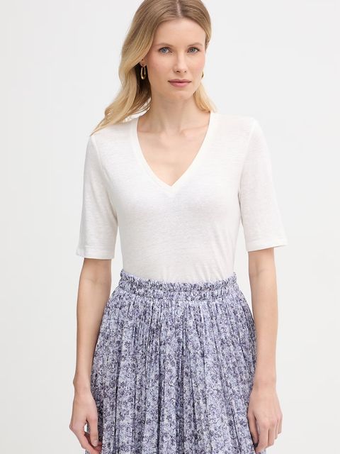 Weekend Max Mara t-shirt damski bawełniany OPZIONE - zdjęcie produktu nr 1