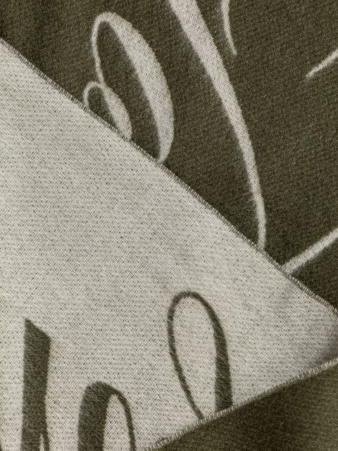 Tommy Hilfiger szalik wełniany damski kolor zielony wzorzysty AW0AW17786 - zdjęcie produktu nr 2