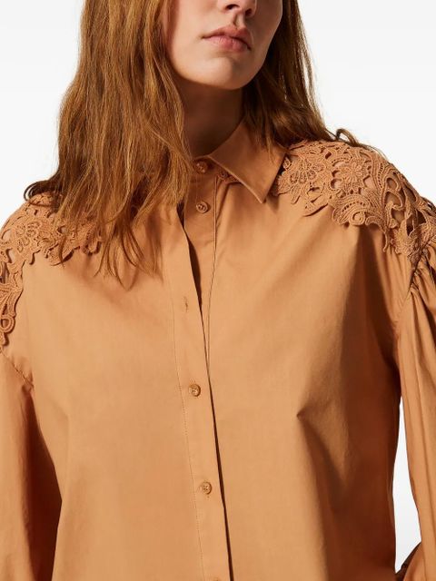 TWINSET balloon-sleeve shirt - Neutrals