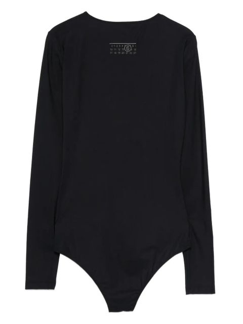 MM6 Maison Margiela long-sleeve bodysuit - Black - zdjęcie produktu nr 2