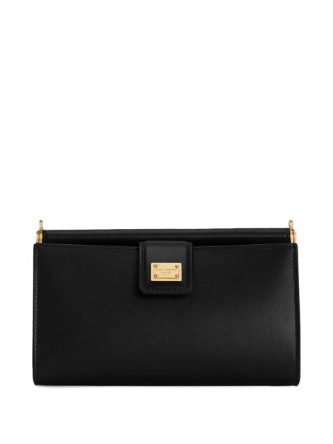 Dolce & Gabbana leather shoulder bag - Black - zdjęcie produktu nr 1
