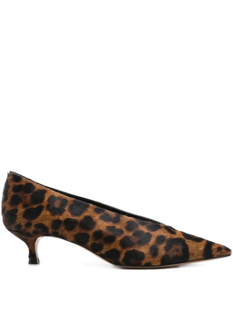 Le Monde Beryl 40mm Babouche pointed toe pumps - Brown - zdjęcie produktu nr 1