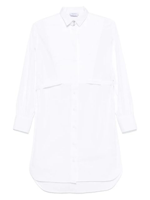 Alexander McQueen pleated panel shirt dress - White - zdjęcie produktu nr 1
