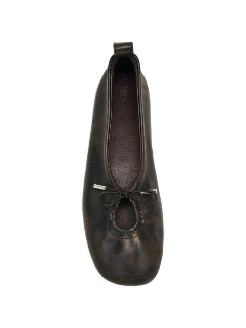 ALOHAS Rosalind tie detail ballet flats - Brown