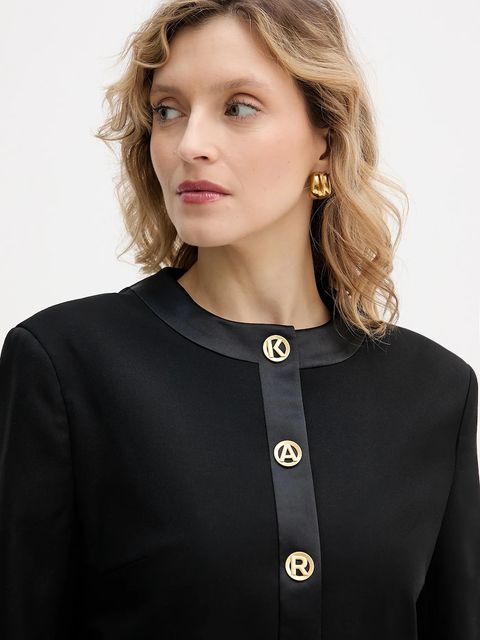 Karl Lagerfeld marynarka z domieszką wełny KARL DAILY