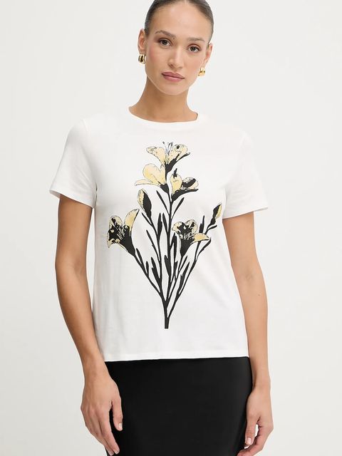 Weekend Max Mara t-shirt bawełniany GUGLIA damski kolor biały 2525976031600 - zdjęcie produktu nr 1