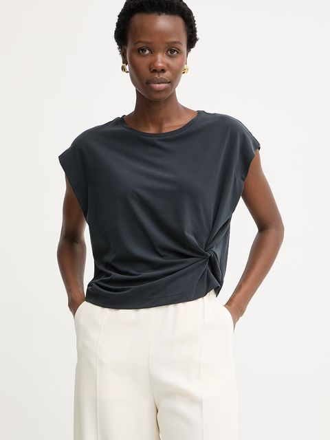 BOSS Orange t-shirt damski z modalem C Ebony - zdjęcie produktu nr 2