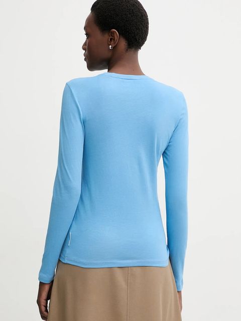 Marc O'Polo longsleeve bawełniany kolor niebieski 5000007488