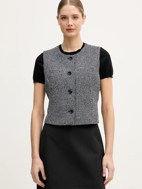 Dkny kamizelka kolor granatowy jednorzędowa UK5TV354 - zdjęcie produktu nr 1