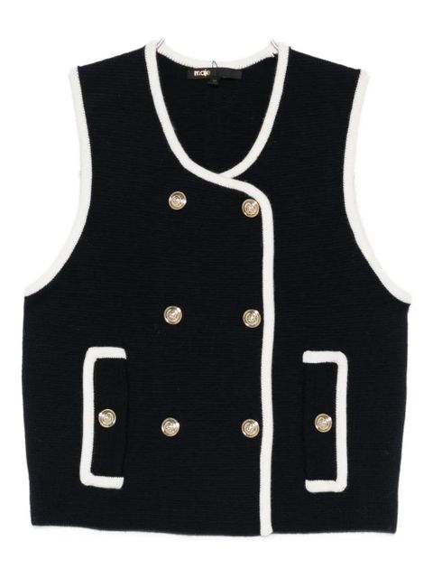 Maje button-fastening vest - Blue