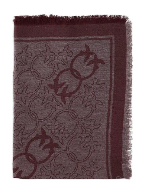 PINKO love-birds fringed scarf - Purple - zdjęcie produktu nr 2