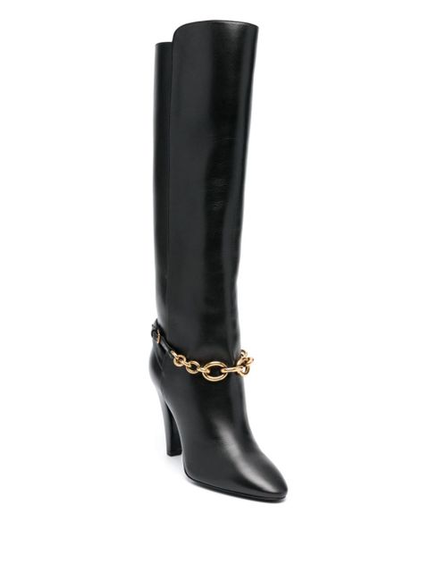 Saint Laurent 100mm Le Maillon boots - Black - zdjęcie produktu nr 2