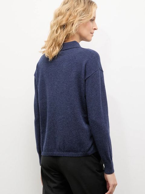 Answear.LAB sweter z kaszmirem kolor granatowy