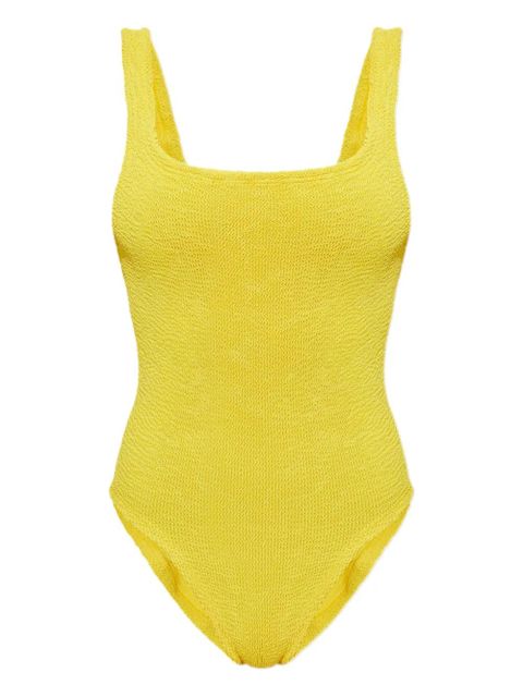 Hunza G square-neck crinkle swimsuit - Yellow - zdjęcie produktu nr 1
