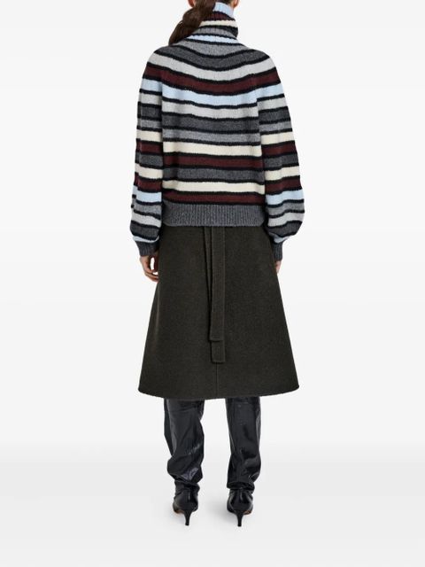 Proenza Schouler Danea striped roll-neck sweater - Neutrals