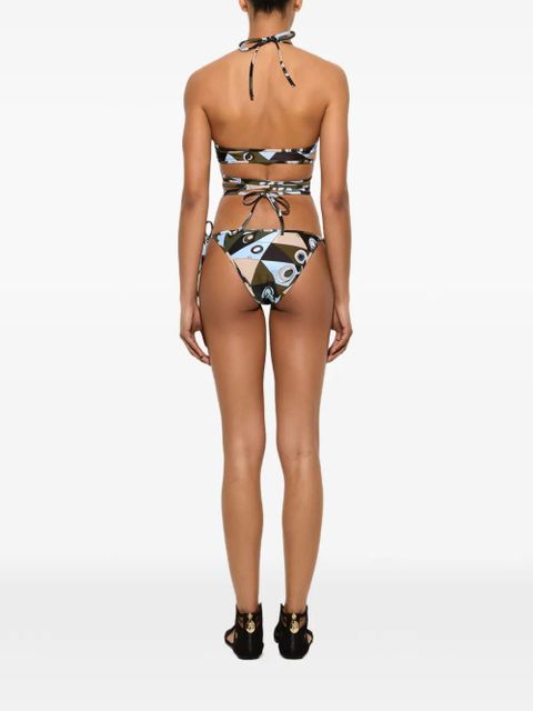 PUCCI Occhi-print bikini bottoms - Green