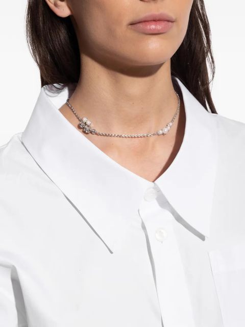 Givenchy crystal-embellished necklace - Silver - zdjęcie produktu nr 2