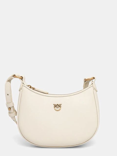 Pinko torebka skórzana kolor beżowy 103538 A0F1