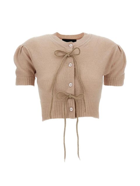 Simone Rocha tie-detail cardigan - Neutrals - zdjęcie produktu nr 1