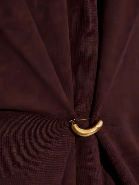 ISABEL MARANT Chiraz ring-detail V-neck sweater - Red - zdjęcie produktu nr 2