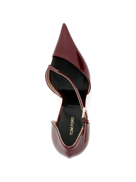 TOM FORD 110mm strap pointed pumps - Red