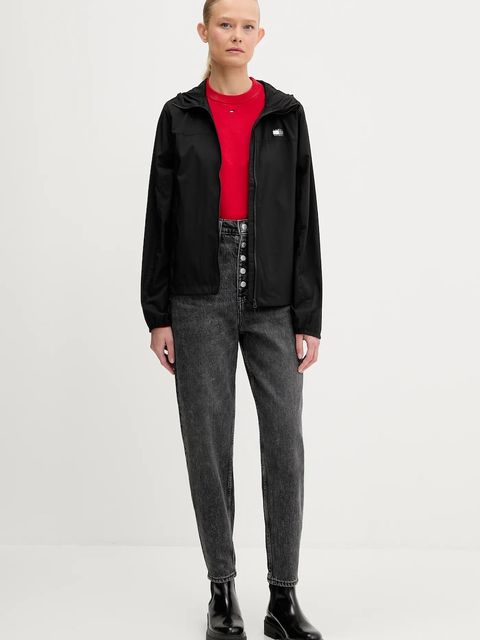 Tommy Jeans sweter bawełniany kolor czerwony lekki DW0DW20159 - zdjęcie produktu nr 2