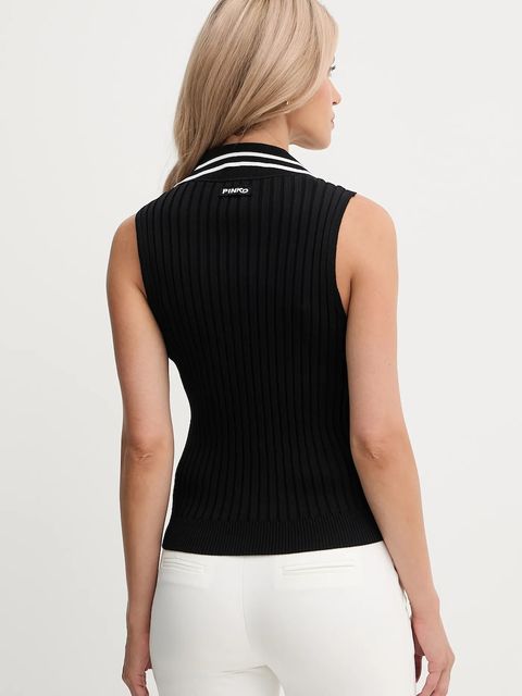 Pinko top kolor czarny 105419 A2PS