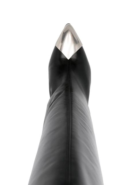 ISABEL MARANT Lilezio 95mm leather knee-high boots - Black - zdjęcie produktu nr 2