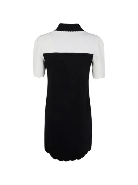 TWINSET scalloped-hem polo dress - Black - zdjęcie produktu nr 2