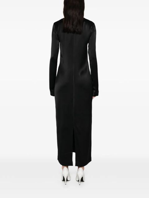 TOTEME satin maxi dress - Black