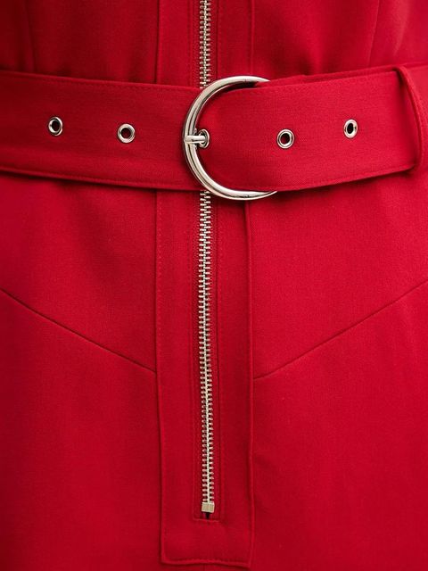 Morgan sukienka RABIK kolor czerwony mini rozkloszowana RABIK