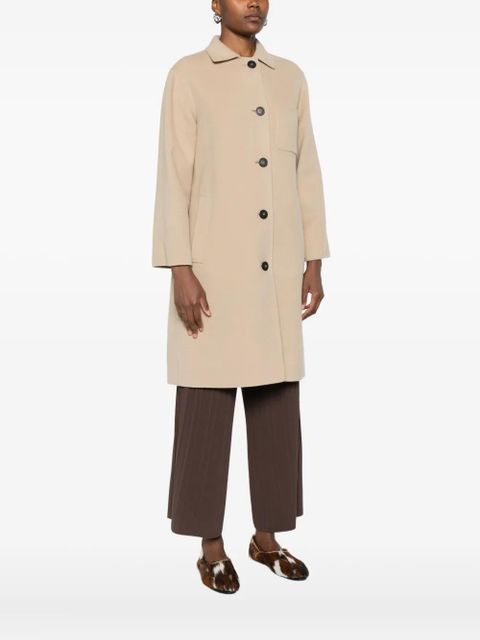 Weekend Max Mara patch-pocket button coat - Neutrals