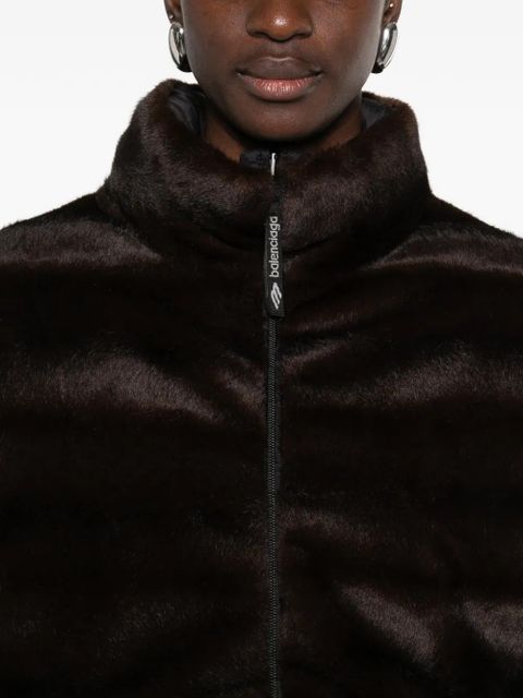 Balenciaga zip-up ski jacket - Brown