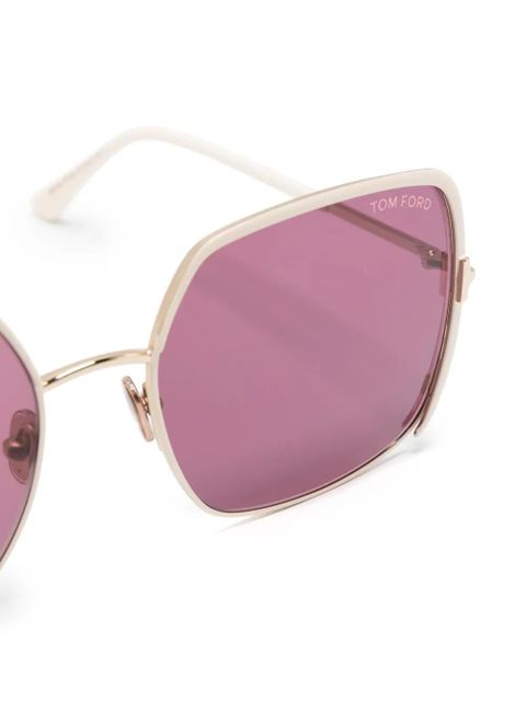 TOM FORD Eyewear square-frame tinted sunglasses - Neutrals
