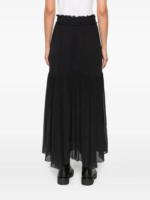 MARANT ÉTOILE ruffled maxi skirt - Black
