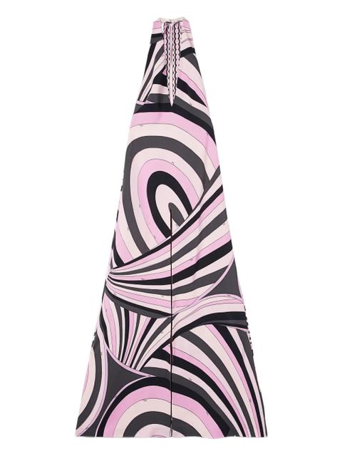 PUCCI print V-neck long dress - Pink - zdjęcie produktu nr 1