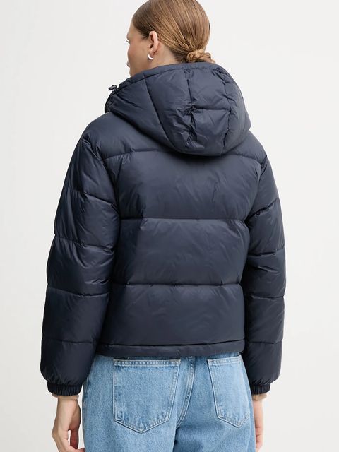 Calvin Klein Jeans kurtka puchowa kolor granatowy zimowa oversize LV047D501G