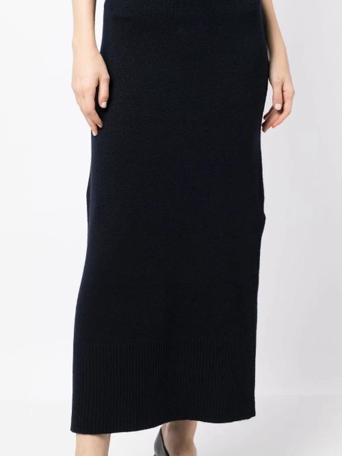 Altuzarra high-waisted knitted midi skirt - Blue